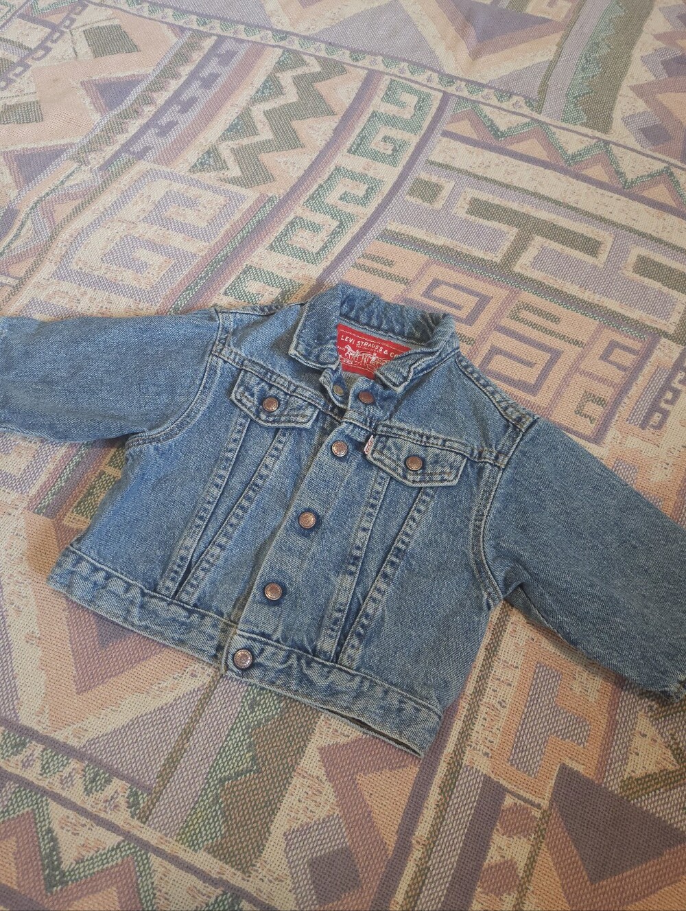 Vintage Little Levi's Kid Denim Jean Jacket 18 Months